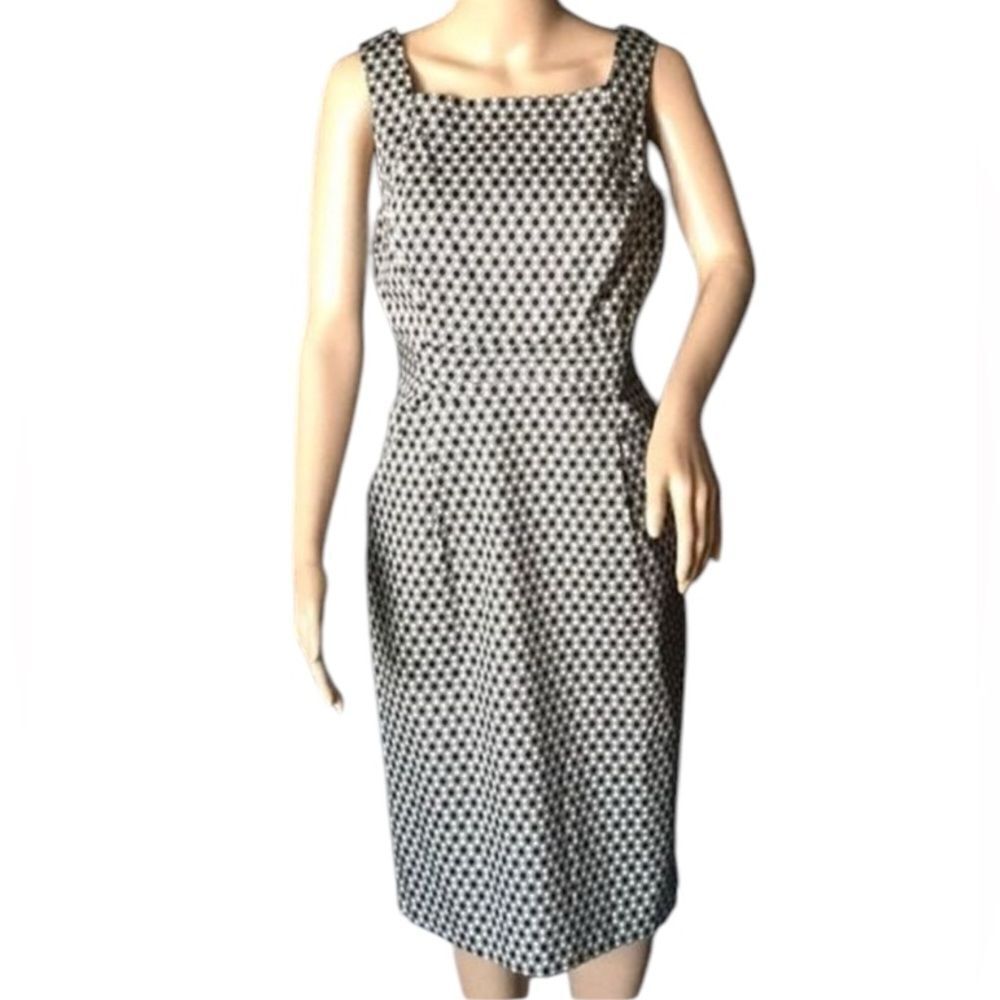 Andre Oliver Chic Black and White Sleeveless Dress